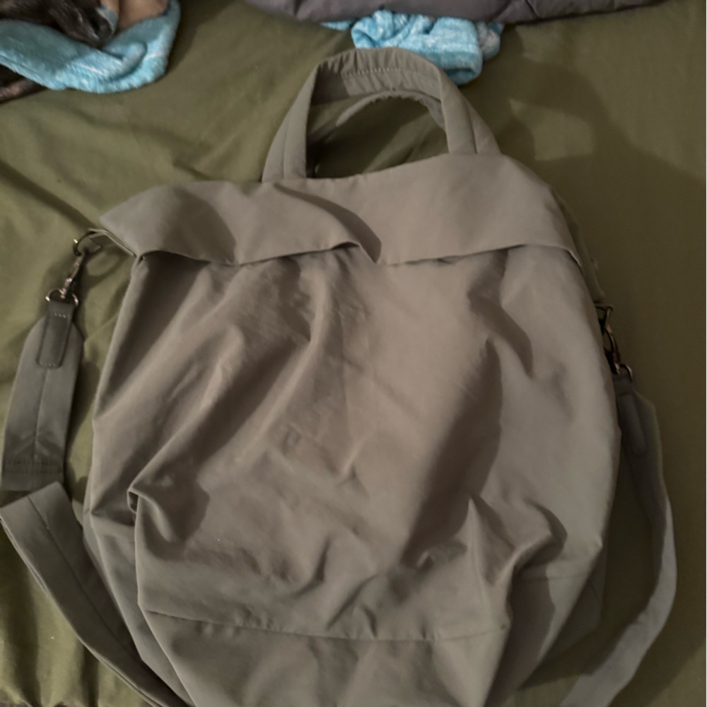 Neutral Light Taupe Backpack - Minimal Everyday Bag